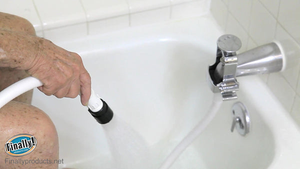 garden tub sprayer attachment Home Care Bathtub Adapter Shower Kit For Handicapped & Elderly – Finally Products Corp